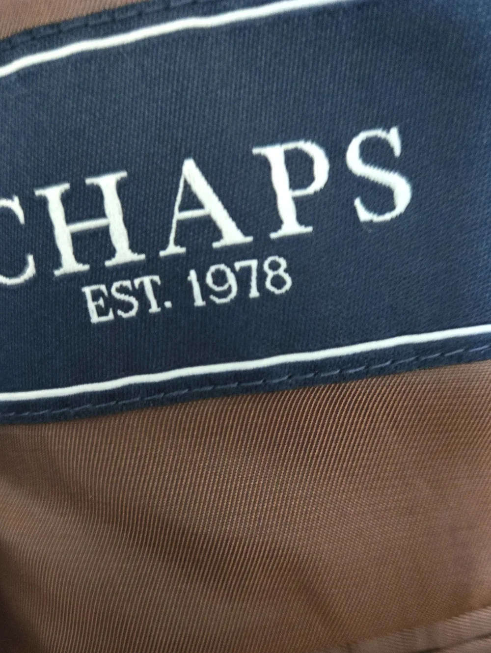 Chaps Brown Textured Men’s Suit Blazer
